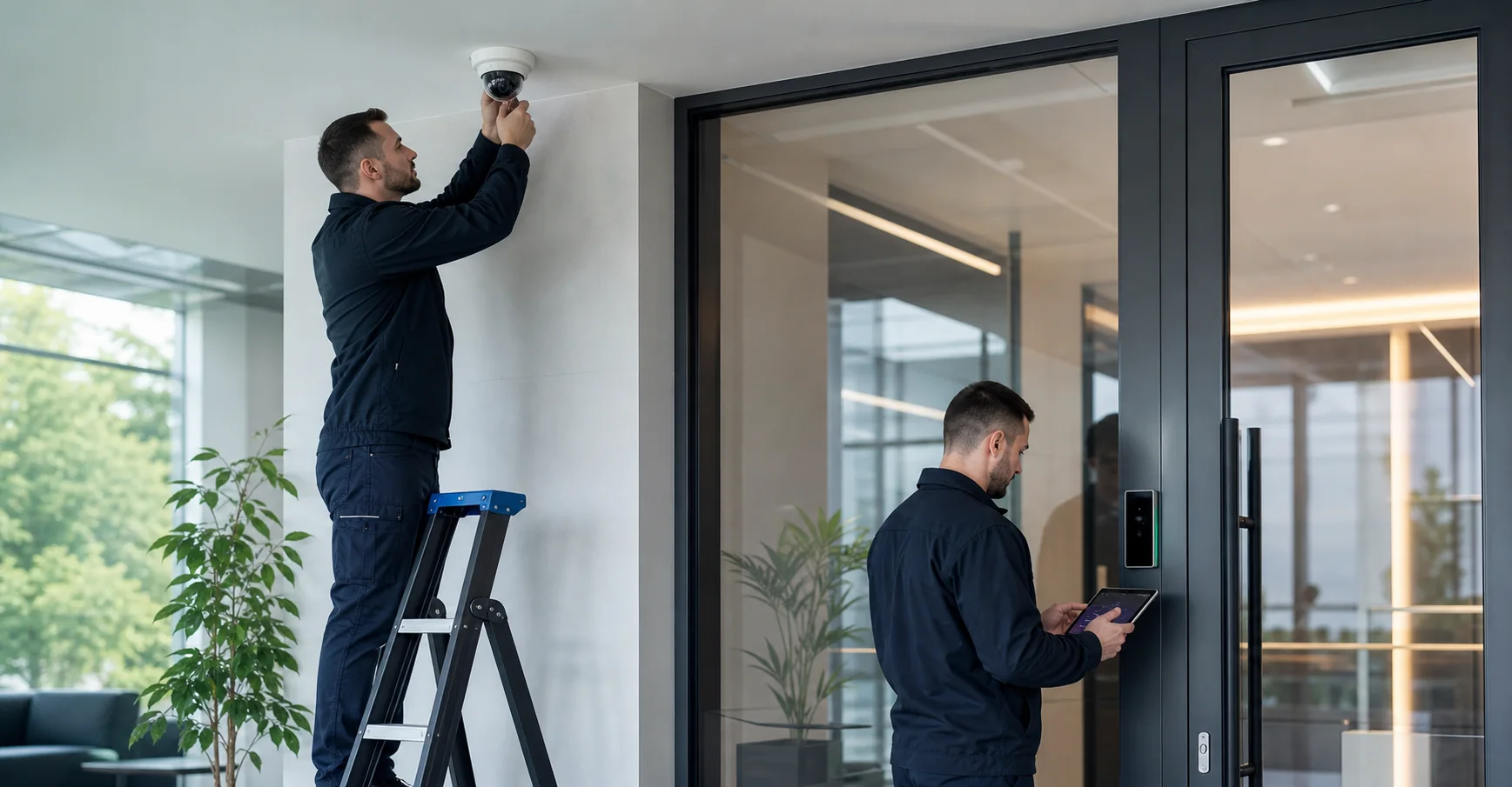 Professional security camera and access control installation